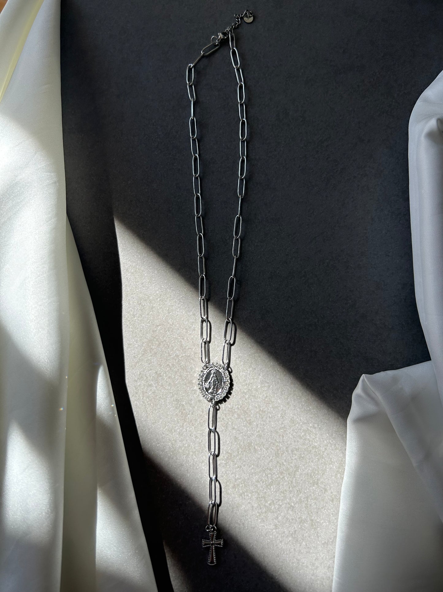 Light of Mary Silver Necklace