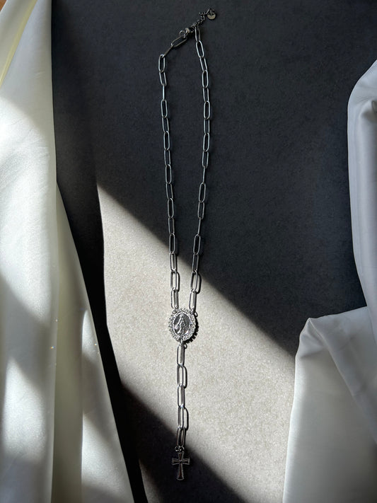 Light of Mary Silver Necklace