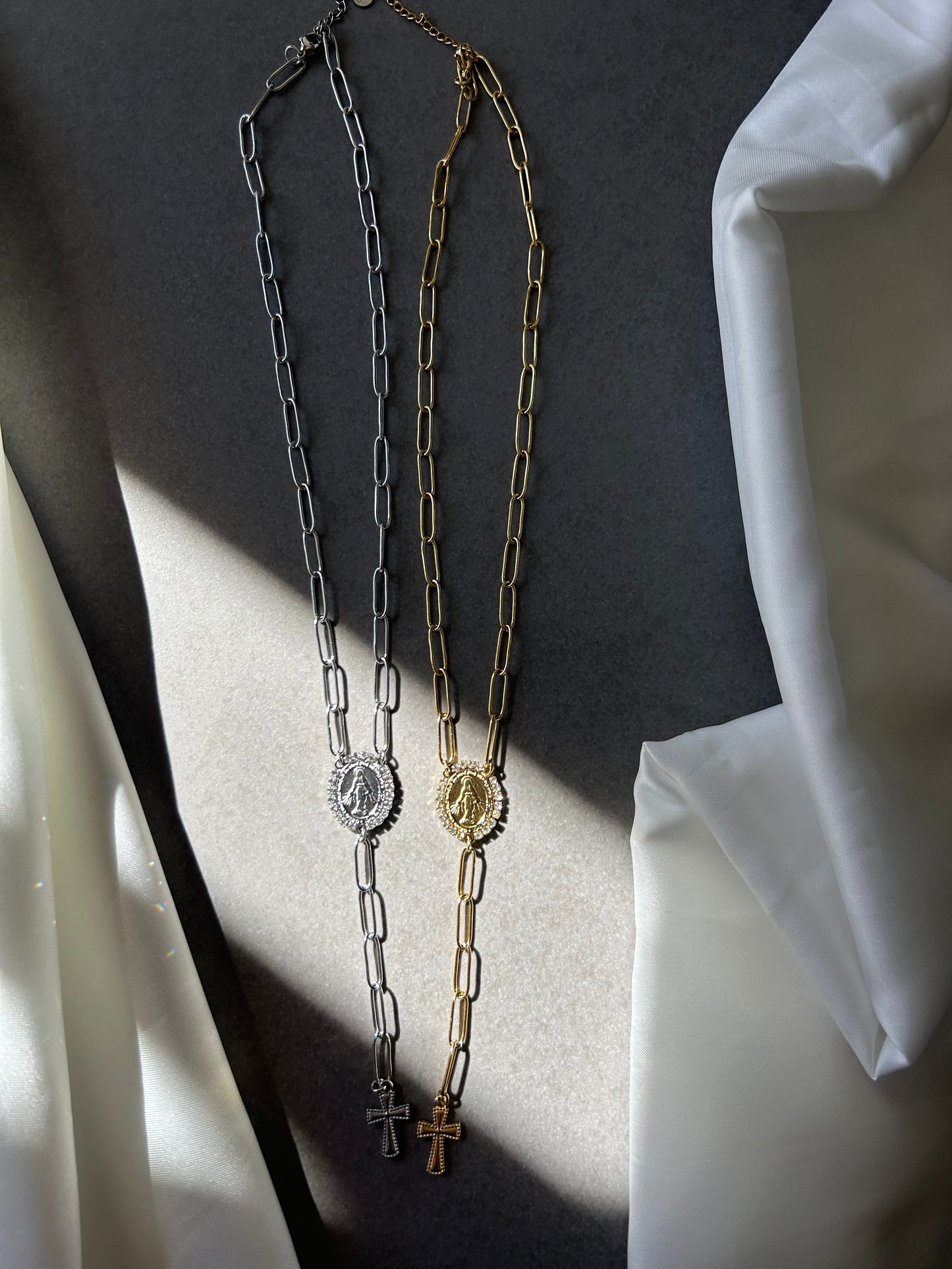 Light of Mary Silver Necklace