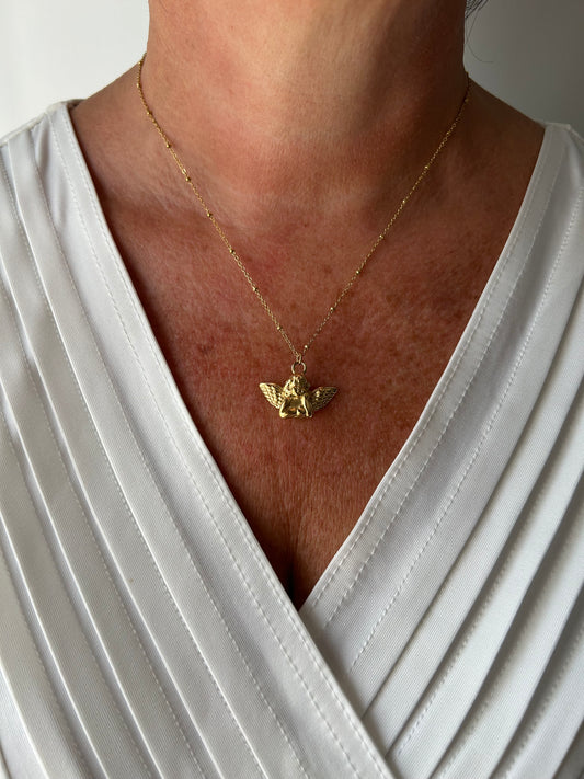 Collana Angelo Custode Oro