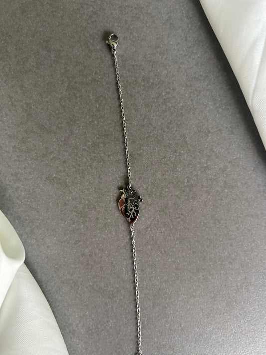 Bracciale Cuore di Fede Argento