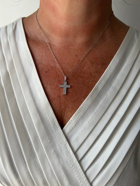 Collana Croce di Luce Argento