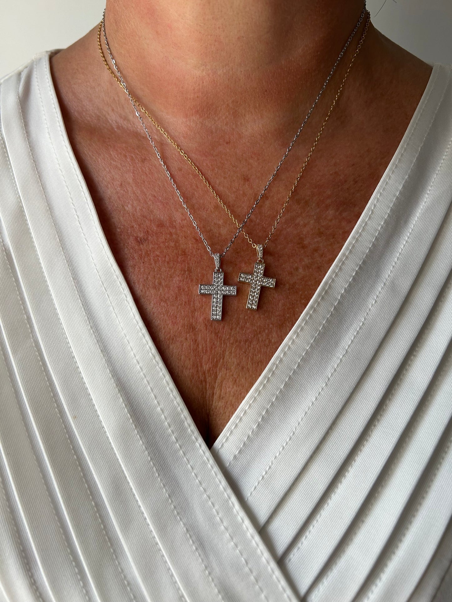 Collana Croce di Luce Argento