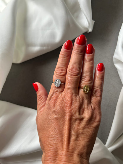 Anello Madonnina Argento