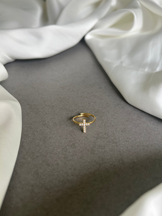 Anello Croce Sacra Oro