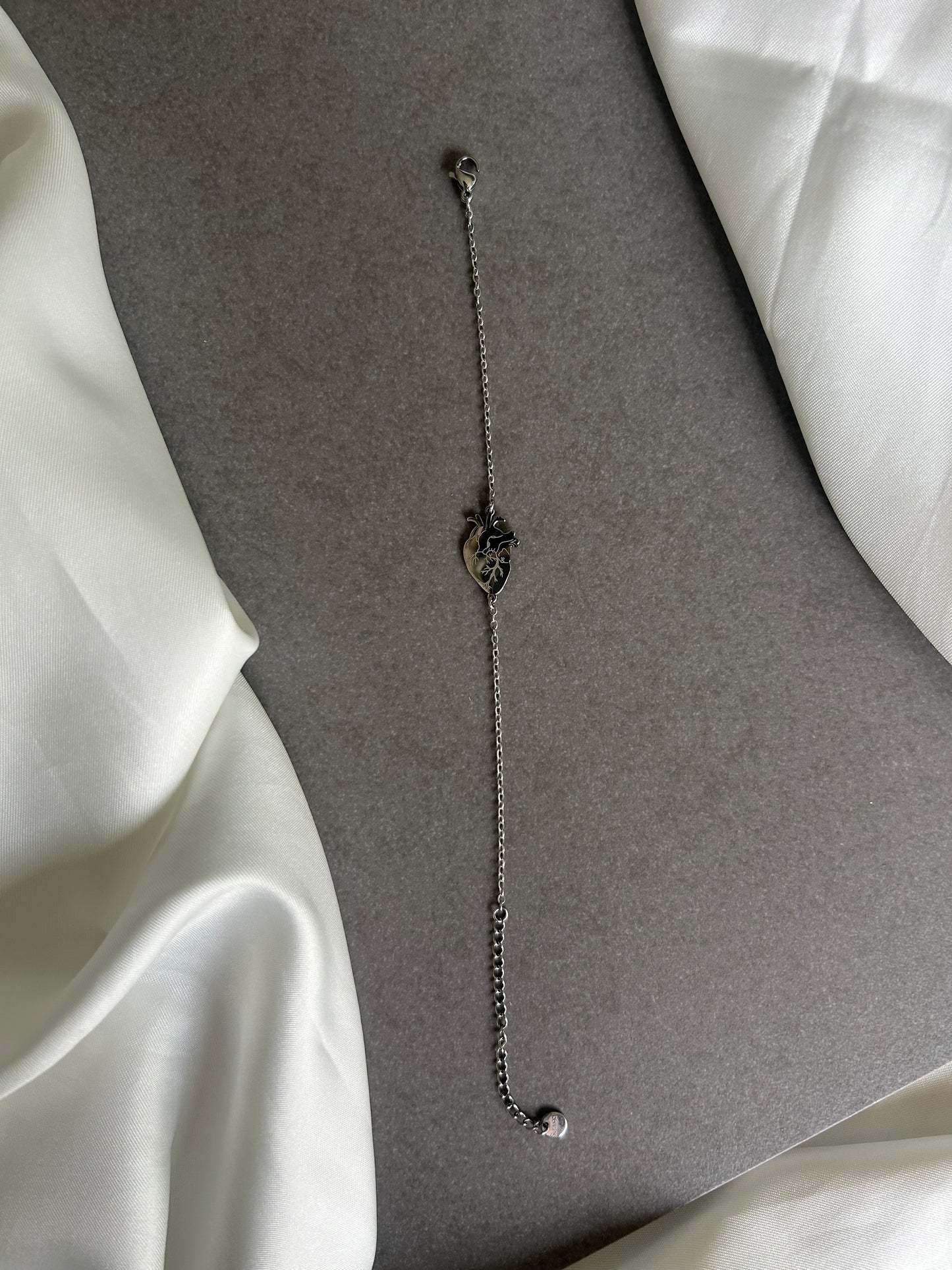 Bracciale Cuore di Fede Argento