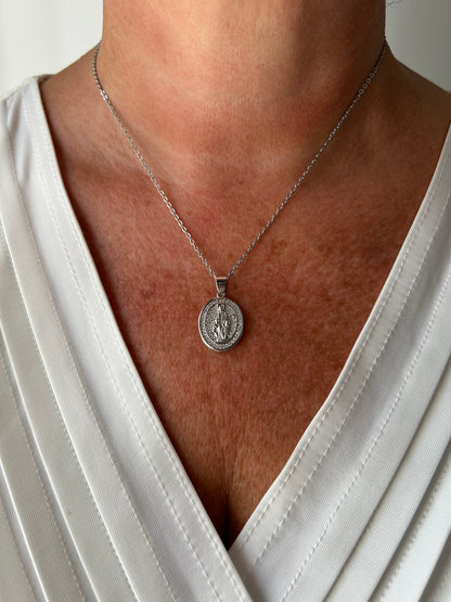 Collana Madonna di Luce Argento