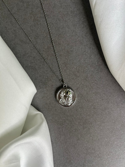 Collana Padre Pio Argento