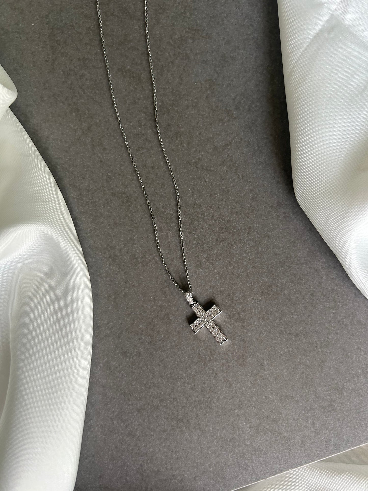 Collana Croce di Luce Argento